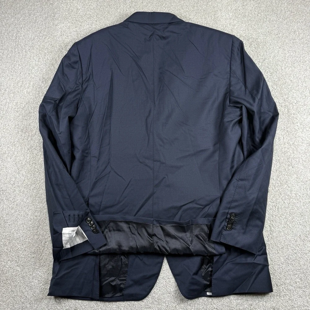 SUITSUPPLY Blazer Jacket Mens‎ 48L Blue Vitale Barberis Canonico Wool